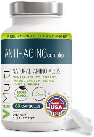 ViMulti Anti-Aging Complex - Amino Acid Dietary Supplement - 60 Capsules by ViMulti%C2%AE