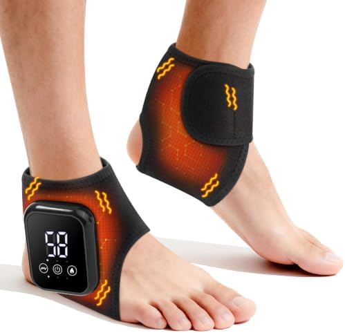 2PCS Cordless Ankle Heating Pad, Ankle Massagers for Pain Relief by GVMSOR