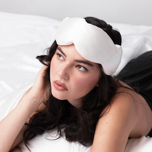 nodpod Mineralized Silk Gentle Pressure Sleep Mask, Weighted Eye Mask - Image 4