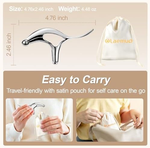 Pressure Point Massage Tool for Deep Tissue - Metal Gua Sha Tools - Image 5
