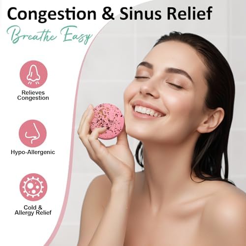 Shower Steamers Aromatherapy Birthday Gifts for Women - 8 Pcs Mothers Day Gifts for Mom Wife Daughter Grandma, Self Care with Natural Essential Oils Relaxation Home Spa Gift Set (Pink) - Image 4