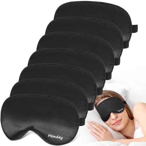 7-Day Sleep Mask Set, Soft Eye Masks for Sleeping with Adjustable Strap by Unknown