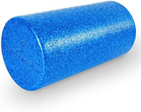 ProsourceFit High Density Foam Rollers 12 - inches long, Firm Full Body Athletic Massager for Back Stretching, Yoga, Pilates, Post Workout Trigger Point Release, Blue by PROSOURCE