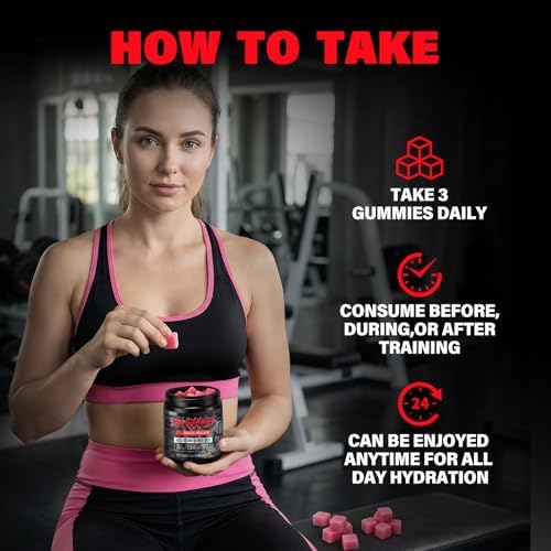 EAA Gummies - 2:1:1 BCAA Formula (8300mg) - Essential Amino Acids for Muscle Recovery & Endurance - Non-GMO, Gluten Free, Sugar Free, Vegetarian, Strawberry Flavor - 90 Count - Image 4