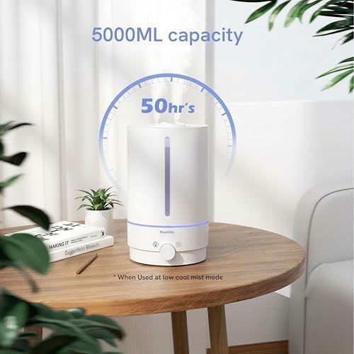 BlueHills 5000 ML XL Essential Oil Diffuser Humidifier Warm&Cool Mist White - Image 4