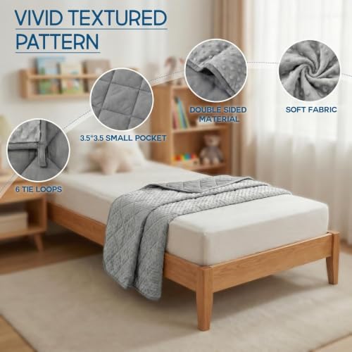 MAXTID Weighted Blanket for Kids 5lbs 36"x48" Cotton Blanket - Image 4