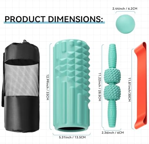 5 in 1 Foam Roller Set, High Density Patented Exercise Roller - Image 2
