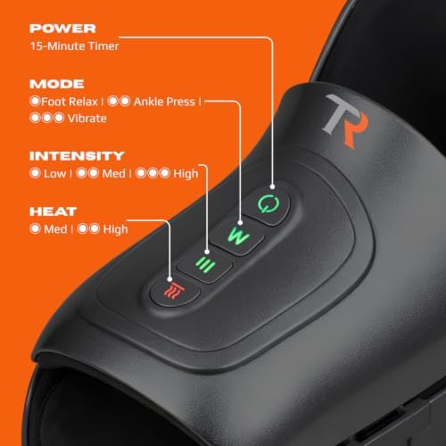 TRIDUCNA Shiatsu Foot and Ankle Massager with Heat - Electric Feet Massage Machine with Deep Kneading and Air Compression for Plantar Fasciitis, Foot Muscle Relax at Home or Office, 1 Item - Image 4