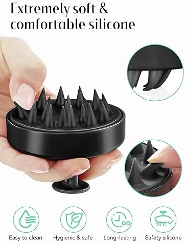 HEETA Scalp Massager Hair Growth Scrubber for Dandruff Removal Hair Care - Image 3