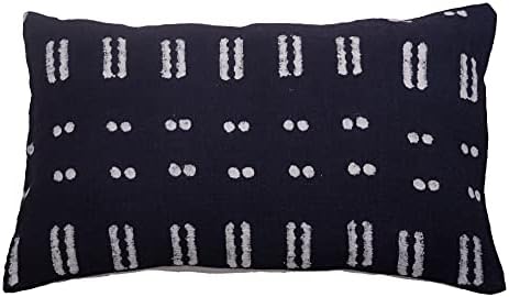 Trade Star Rustic Cushion Cover 100% Cotton Throw Pillow Case Mudcloth Cushion Cover Lumbar Pillow Cover Boho Accent Indian Farmhouse Bedding Decor Spring Cushion Case 14x22 Inches by TradeStar