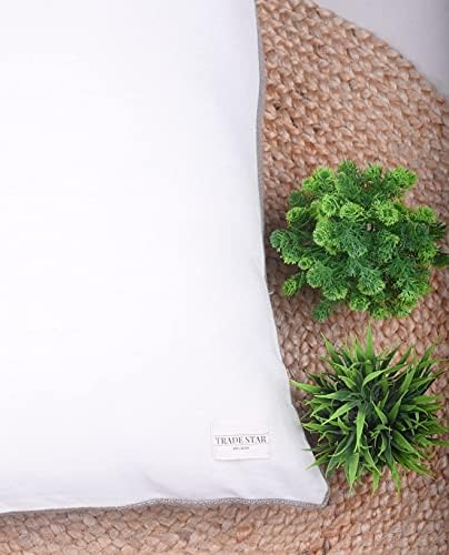 Trade Star Handloomed Cushion Cover Handmade Body Pillow Cover 100% Cotton Pillow Case Premium Quality Spring Pillow Shams Decorative Block Print Pillow Case (Grey Blossom 14X36 INCHES) - Image 6