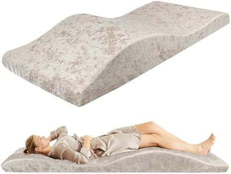 Lash Bed Foam Topper, Massage Table High-Density Foam Mattress Topper, Ergonomic Curved Lash Bed Cushion for Beauty Salon by AIROW