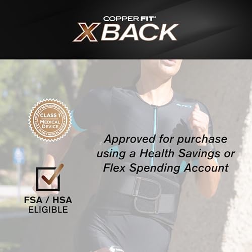 Copper Fit X-Back Brace for Lower Back Pain, Lumbar Support, Herniated Disc, Sciatica, Arthritis – Adjustable, Breathable Design - for Men and Women (Large/XLarge) - Image 6