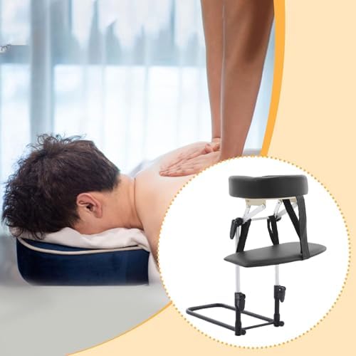 Mattress Top Massage Kit Adjustable Headrest Massage SPA Portable Sturdy Face Down Pillow with Armrest, Gray - Image 2