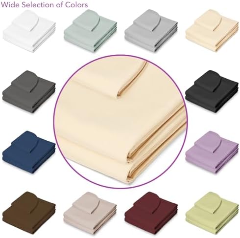 Saloniture 3-Piece Microfiber Massage Table Sheet Set - Premium Facial Bed Cover - Includes Flat and Fitted Sheets with Face Cradle Cover - Natural - Image 5