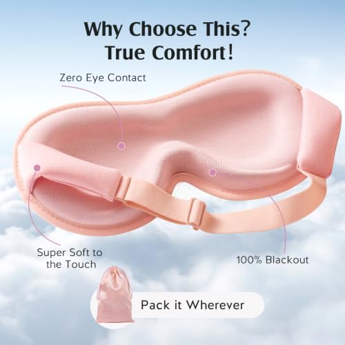 YFONG Sleep Mask Women Men for Lash Extension, Breathable Bamboo Viscose - Image 6