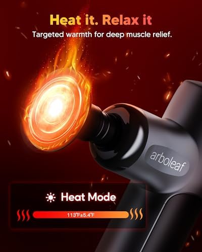 arboleaf Mini Massage Gun with Heat, Percussion for Pain Relief, Portable - Image 2