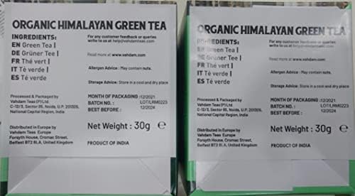 VAHDAM, Himalayan Green Tea (30 Count) High Grown, Non GMO, Gluten Free, Med Caffeine | Earthy & Smooth | Resealable & Individually Wrapped | Plant-Based Pyramid Tea Bags - Image 6