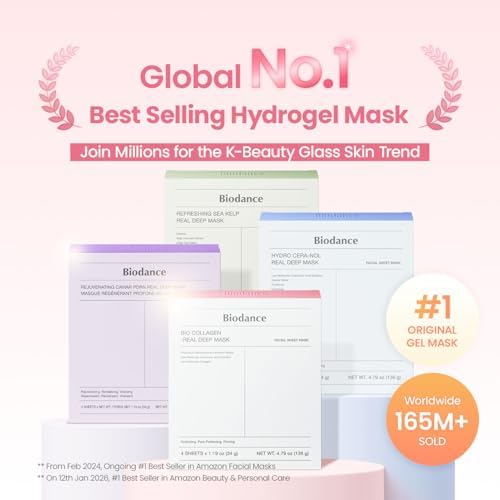 BIODANCE Bio-Collagen Real Deep Mask, Hydrating Overnight Hydrogel Face Mask, Pore Minimizing, Elasticity, Plumping, Travel Essentials & Self Care Gifts for Women, Korean Skin Care | 1.19oz(34g) x 4ea - Image 2
