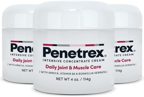 Penetrex Daily Joint & Muscle Care Cream | Arnica, B6 & MSM, 4 Oz. (3-Pack) by Penetrex