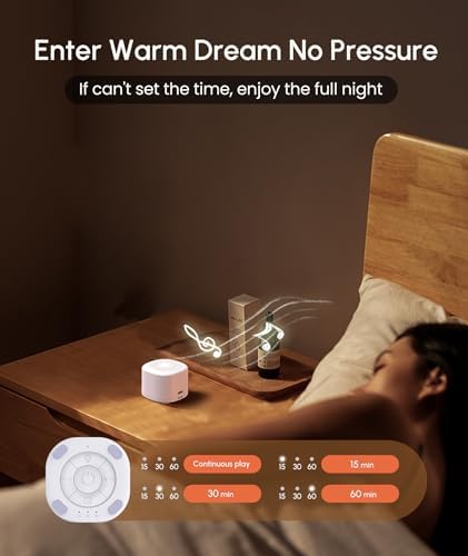 Mini Portable Sounds Machine with 20 Sounds White Noise,Sleeping Sounds Machine 15/30/60min Timer for Travel,Lunch Break,Baby Lullaby, Home, Office, Loud Noise Canceling Machine-2026 Updated Version - Image 4