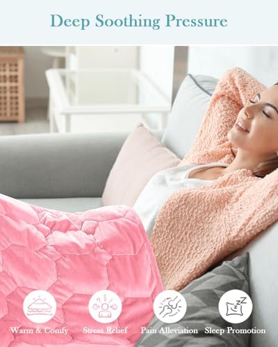 Topblan Weighted Lap Blanket Pad 7lbs for Adults, 29 x 24 Small for Travel - Image 2