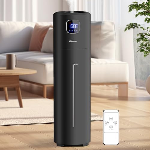 Large Humidifiers for Bedroom, 9L/2.5Gal Ultrasonic Cool Mist, Easy Clean with 350ML/H Mist Speed, Quiet Tower, Suitable for Kids Room Plant Yoga Office Study Room by Akeshan