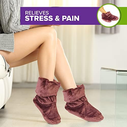 Mars Wellness Heated Microwavable Booties - Microwave Slipper Warmers - Image 6
