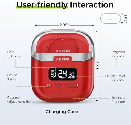 AUVON Wireless 24 Modes TENS Unit Muscle Stimulator for Pain Relief, 6 Pads - Image 7