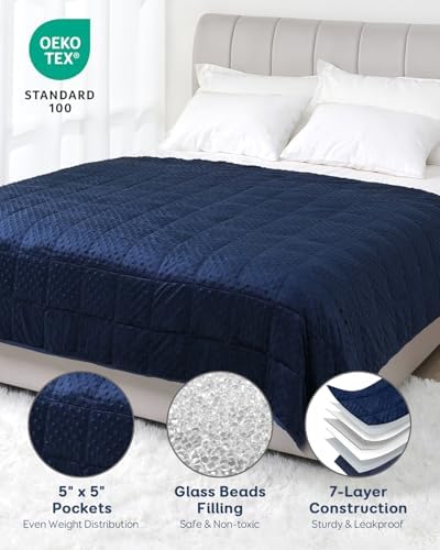 Kivik 20lbs Weighted Blanket for Adults, 60"x80" Queen Size Heavy Blankets - Image 4