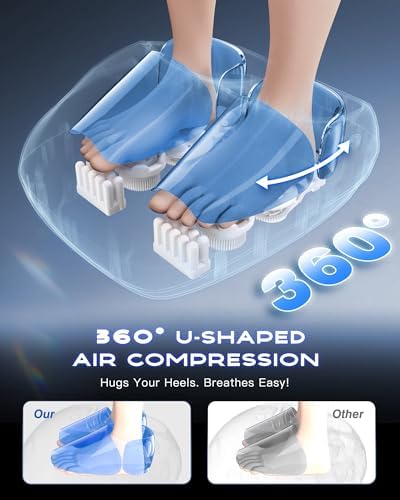 KINGJOY Foot Massager with Heat for Neuropathy and Plantar Fasciitis Relief - Image 4
