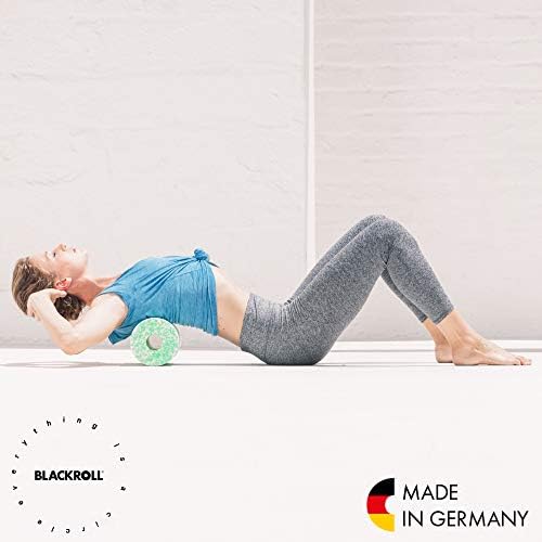 BLACKROLL - MED or MED 45 Foam Roller, Ideal for Myofascial Trigger Point Release and Back Massage, for Yoga, Exercise, Pilates, and Home Gym Workouts and Muscle Recovery, White/Green - Image 3