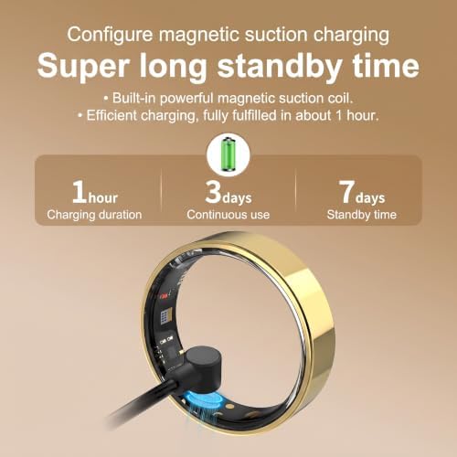 Smart Ring, Wearable Technology for Health and Fitness Tracking，Black：7 - Image 3