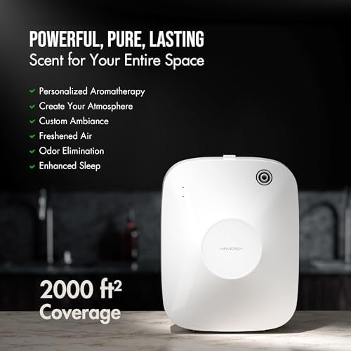 Airversa ANA Smart Waterless Essential Oil Diffuser for Large Room, White - Image 2