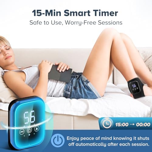 Cordless Foot and Ankle Massager with Heat, Heated Ankle Massager Wrap, Foot Massager for Tired Foot Comfort - Image 6