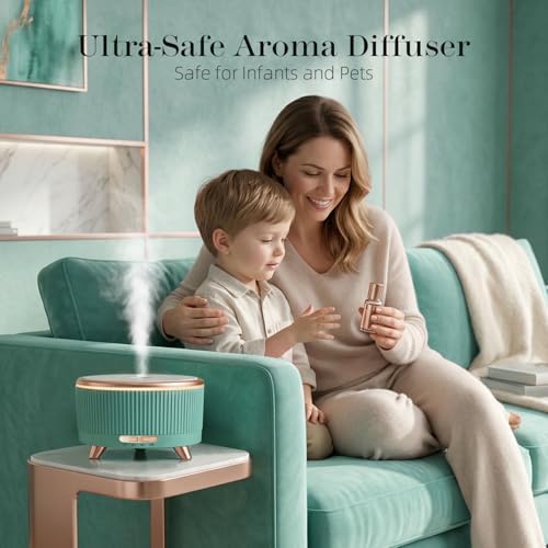 500ml Essential Oil Diffuser, Ultrasonic Aromatherapy Humidifier - Image 4