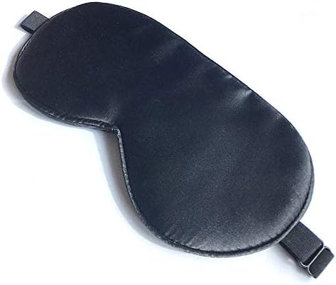 Silk Sleep Mask, Blackout Eye Mask for Sleeping with Adjustable Strap by spacepower