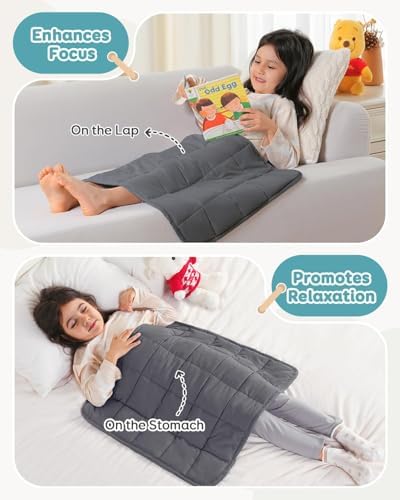 Topblan Weighted Lap Blanket 2 lbs, 19 x 21 Small Size for Summer - Image 3