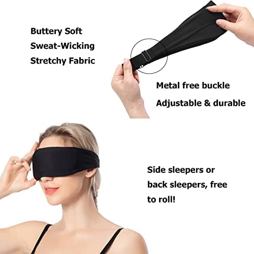 ALASKA BEAR Sleep Mask Personalized Comfort for Men and Women Total Blackout Eye Mask for Sleeping/Napping, Machine Washable (I Love Naps) - Image 4