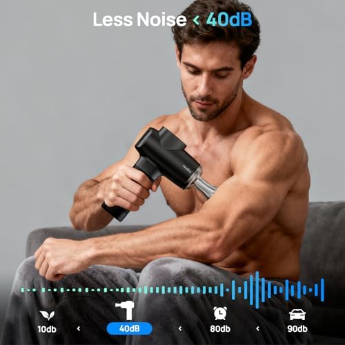 HEYCHY Massage Gun Deep Tissue, Muscle Massager Titanium, Heat and Cold - Image 4