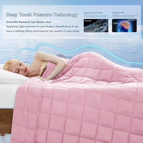 Topcee Weighted Blanket for Adults (15 lbs, 60" x 80") Queen Size Soft Cooling Heavy Blanket Sleeping, Apply to 130-160 lbs Body, Thick Breathable Blanket with Glass Bead, Easy Care - Image 3