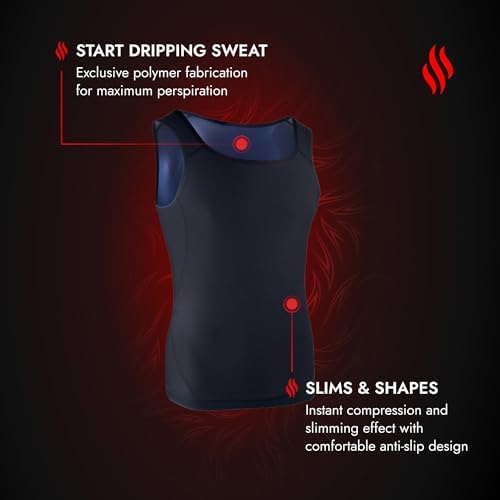 Sweat Shaper Men’s Premium Slimming Shapewear Workout Sauna Tank Top Vest - Image 5