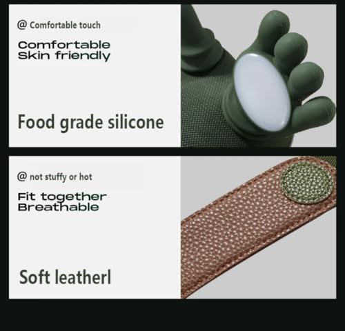 ZoserX - Bionic Heated Massager, Portable Shiatsu Neck and Back Massager, Electric Deep Tissue 4D Kneading Massage, Simulated Human Hand Design for Pain Relief and Muscle Relax (Green) - Image 4