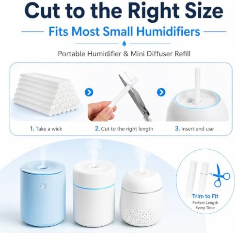 Mudder 24 Pcs Humidifier Stick Filter Refill 5.35'' Air Diffuser Pure Wicks - Image 4
