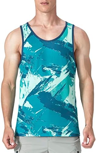 EZRUN Men's Quick Dry Workout Tank Top UPF 50+ Sweat-Wicking Gym Shirt by EZRUNSPORT