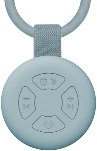 Portable Baby Sound Machine [White Noise for Babies Kids][Supports Bluetooth Audio Playback][Timer Function][12 Soothing Sounds] 15 Hours Battery Life, Travel,Shower,Clips on Baby Stroller.Slate by jaroco