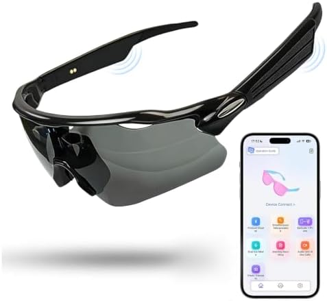 Smart Bluetooth Glasses, Waterproof Sport Bluetooth Sunglasses by Osawalla