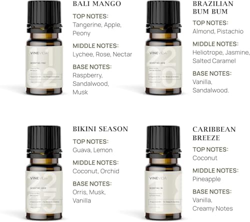 VINEVIDA Summer Diffuser Oil Collection [Set of 8] - Scented Oil | Aromatherapy Diffuser Oils | Made in USA - Image 3