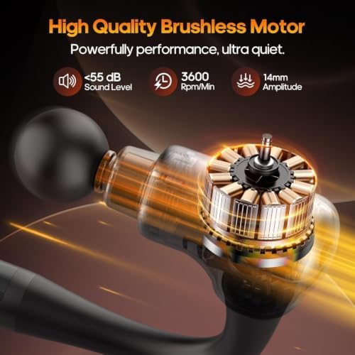AERLANG Massage Gun with Heat Extension Handle Massager Birthday Gifts - Image 4