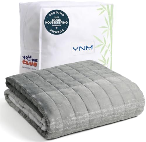 YnM King Size Cooling Weighted Blanket for Adults (88x104 Inches, 20 Pounds, Gradient Dark Grey), Perfect for Hot Sleepers, Heavy Bed Blanket for Couple on Queen or King Bed by YNM